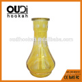 Factory direct sale yellow clear glass bottle tunisia hookah shisha